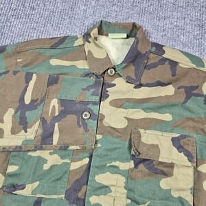 Rothco Ultra Force Jacket Mens Small Regular Woodland Camo‎ BDU Field Coat